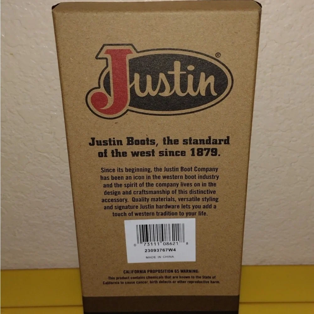 NWT Justin Boots brand Genuine Leather Rodeo Wallet NEW IN BOX